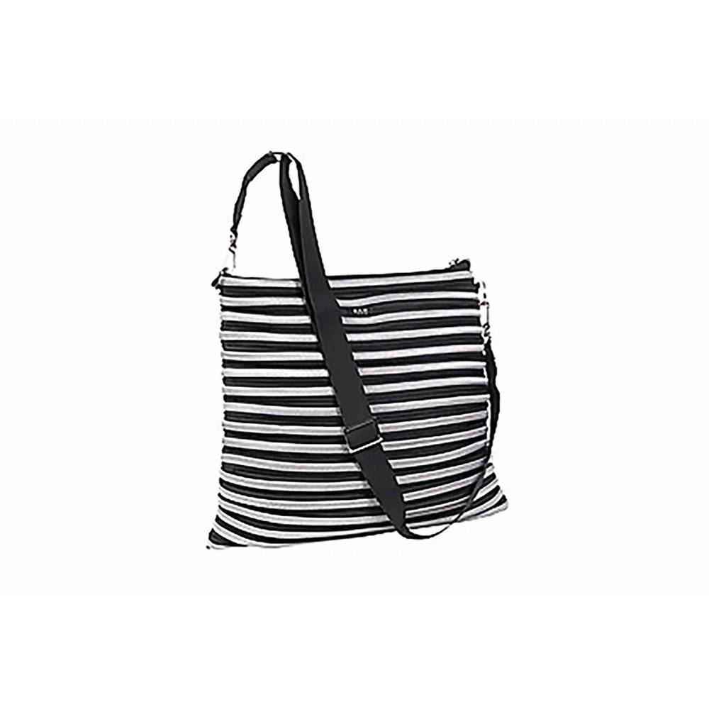 NEW BAM BAGS messenger bag in black/silver